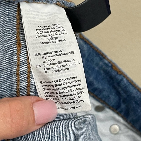 Madewell The Perfect Vintage Distressed Frayed Hem Cropped Jeans Parnell Wash 25 - Picture 15 of 15